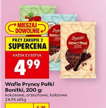 Wafle Pryncy Pałki Bonitki, 200 g