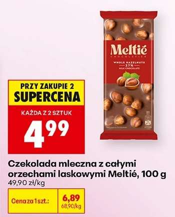 Czekolada mleczna z całymi orzechami laskowymi Meltié, 100 g
