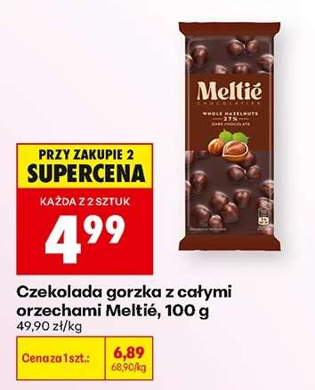 Czekolada gorzka z całymi orzechami Meltié, 100 g