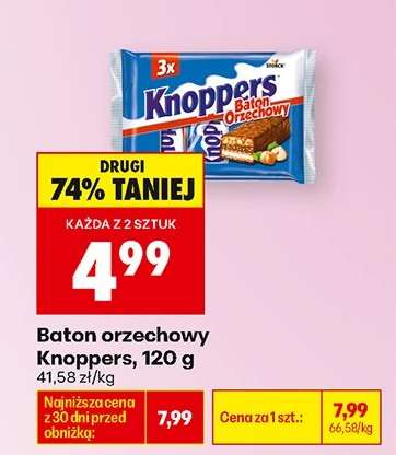 Baton orzechowy Knoppers, 120 g