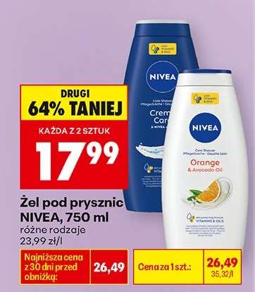 Żel pod prysznic Nivea, 750 ml