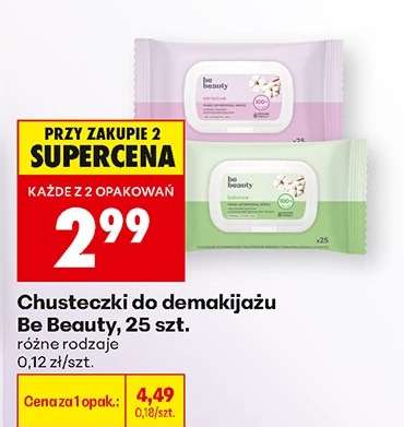 Chusteczki do demakijażu Be Beauty, 25 szt.