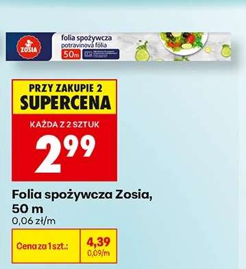 Folia spożywcza Zosia, 50 m