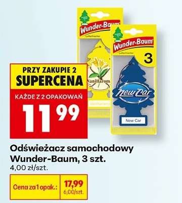 Odświeżacz samochodowy Wunder-Baum, 3 szt.