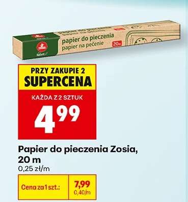 Papier do pieczenia Zosia, 20 m