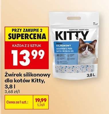 Żwirek silikonowy dla kotów Kitty, 3,8 l