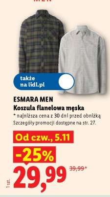 Esmara men Koszula flanelowa męska