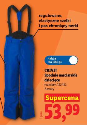 Crivit Spodnie narciarskie dziecięce
