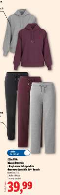 ESMARA Bluza dresowa z kapturem lub spodnie dresowe damskie Soft Touch