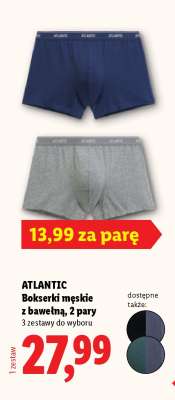 ATLANTIC Bokserki męskie z bawełną, 2 pary