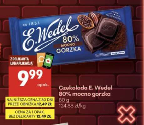 Czekolada E. Wedel 80% mocno gorzka