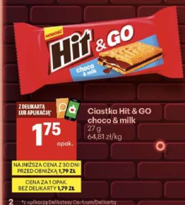 Ciastka Hit & GO choco & milk