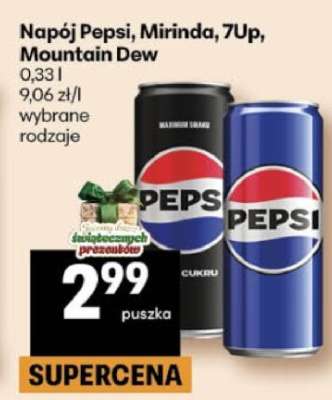 Napój Pepsi, Mirinda, 7UP, Mountain Dew