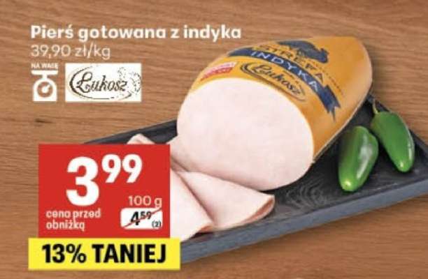 Pierś gotowana z indyka*