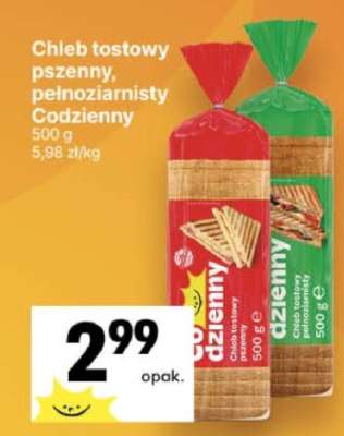 Chleb tostowy pszenny, pełnoziarnisty Codzienny