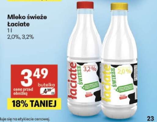 Mleko ŚWIEŻE ŁACIATE