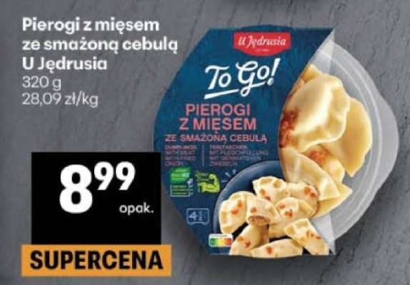 Pierogi z mięsem ze smażoną cebulą U Jędrusia