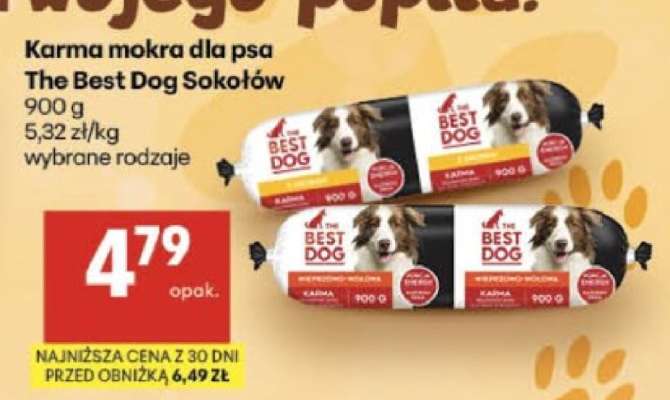Karma mokra dla psa The Best Dog Sokołów