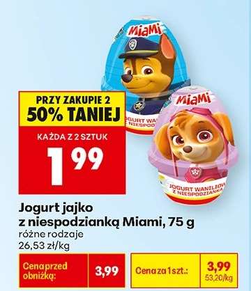 Jogurt jajko z niespodzianką Miami, 75 g