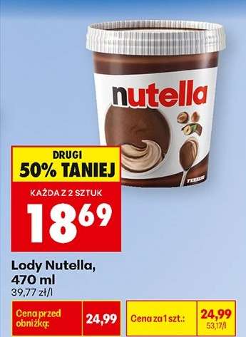 Lody Nutella, 470 ml