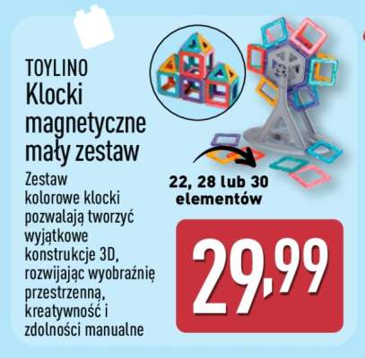 TOYLINO Klocki magnetyczne mały zestaw