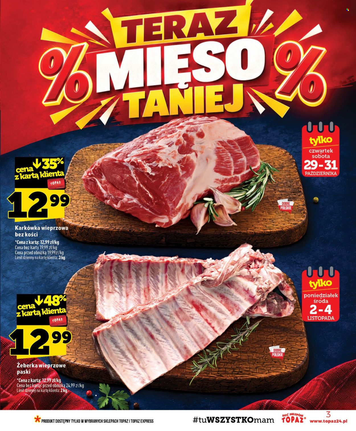 Gazetka Topaz - 29.10.2026 - 4.11.2026. Strona 3