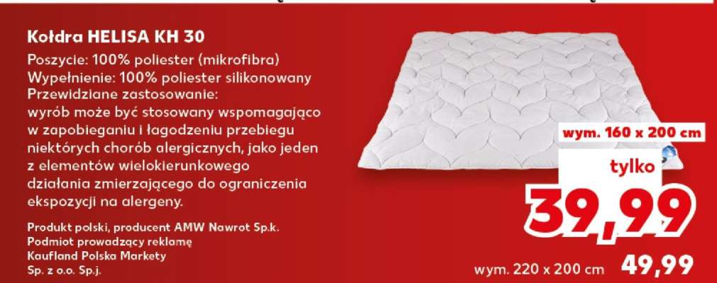 Kołdra HELISA KH 30