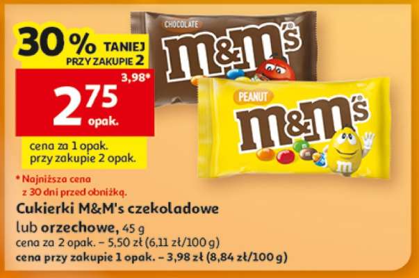 Cukierki M&M's czekoladowe lub orzechowe