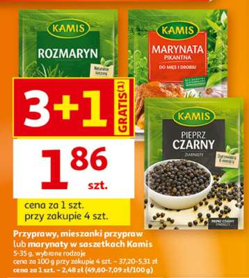 Kamis Przyprawy, mieszanki przypraw lub marynaty w saszetkach