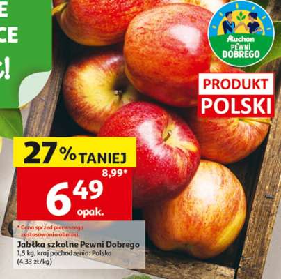 Jabłka szkolne Pewni Dobrego