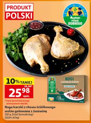 Noga kaczki z chowu ściółkowego wolno gotowana z żurawiną