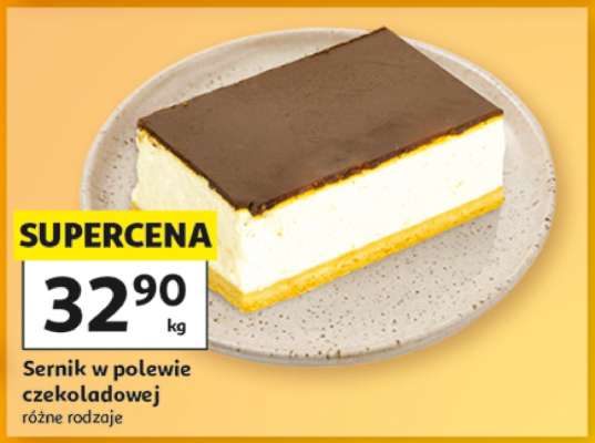 Sernik w polewie czekoladowej