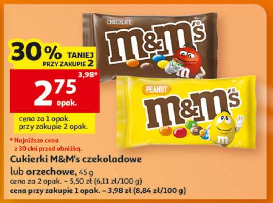 Cukierki M&M's czekoladowe lub orzechowe