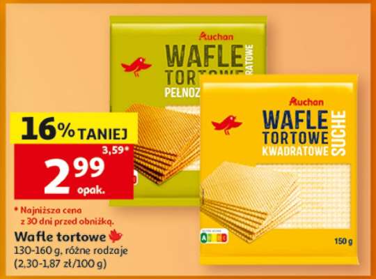 Wafle tortowe