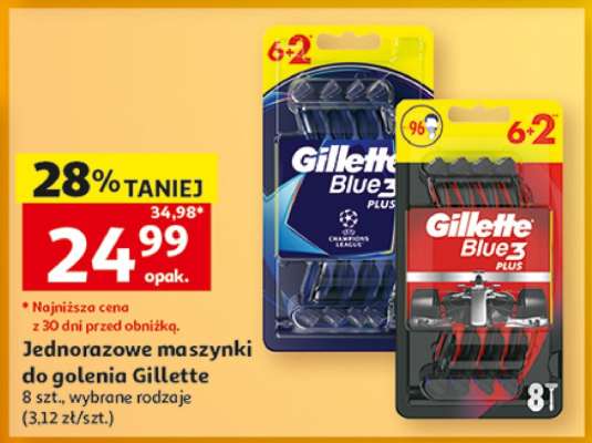 Jednorazowe maszynki do golenia Gillette