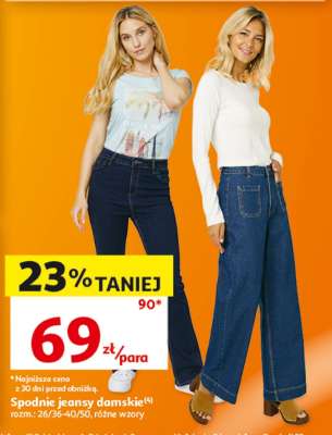 Spodnie jeansy damskie