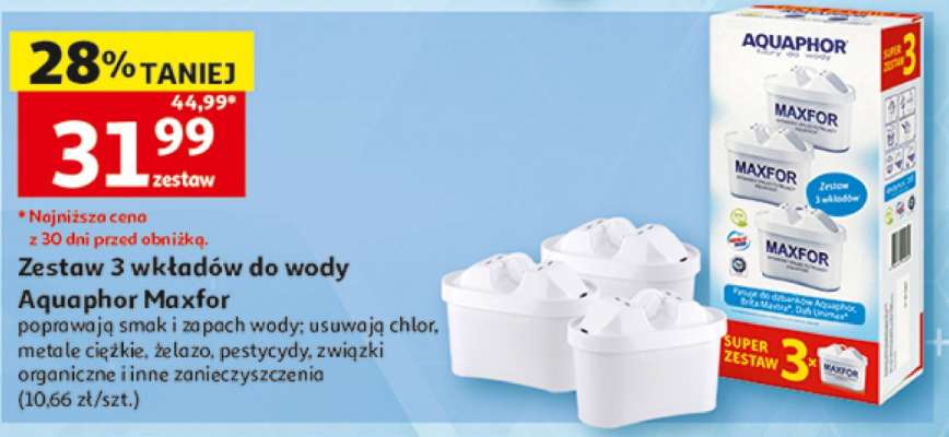 Zestaw 3 wkładów do wody Aquaphor Maxfor