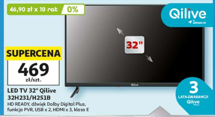 LED TV 32" QILIVE 32H231/H251B