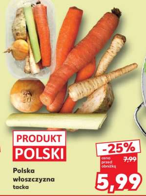 Polska włoszczyzna tacka