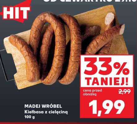 MADEJ WRÓBEL Kiełbasa z cielęciną 100 g