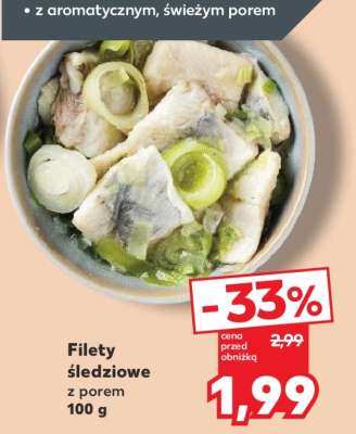 Filety śledziowe z porem 100 g