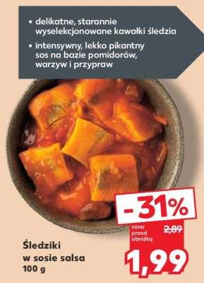 Śledziki w sosie salsa 100 g