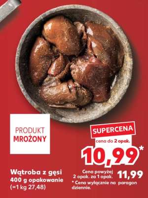 Wątroba z gęsi 400 g opakowanie