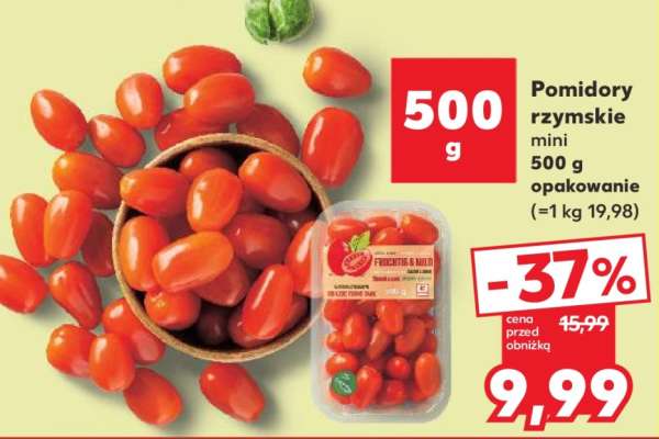 Pomidory rzymskie mini 500 g opakowanie