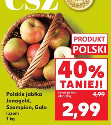 Polskie jabłka Jonagold, Szampion, Gala luzem 1 kg