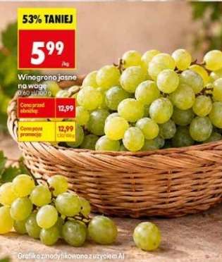 Winogrono jasne na wagę