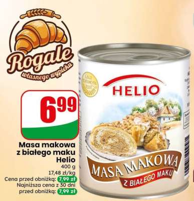 Masa makowa z białego maku Helio