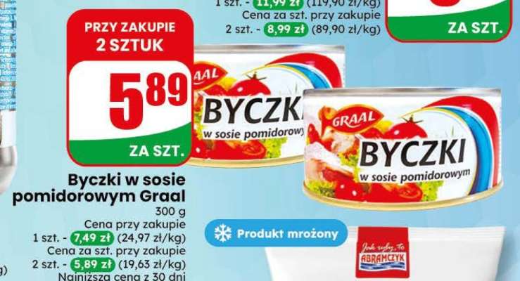 Byczki w sosie pomidorowym Graal