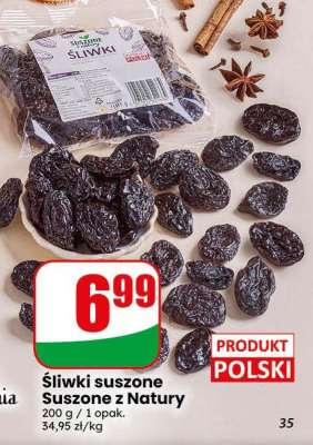 Śliwki suszone Suszone z Natury