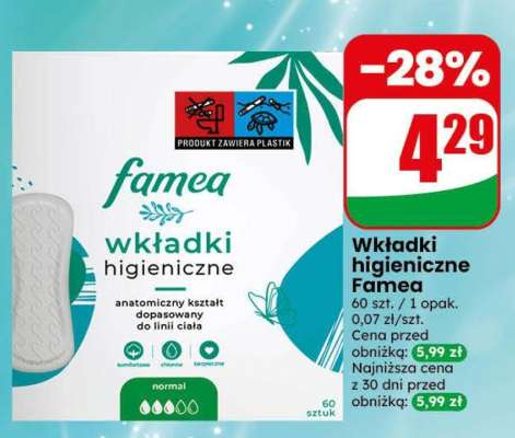 Wkładki higieniczne Famea